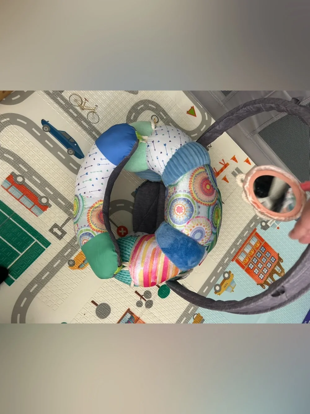 Infantino 3-in-1 Tummy Time, Sit Support & Mini Gym, 0-8 Months Unisex